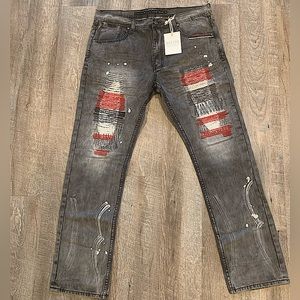 PARISH NATION Jeans Men’s Size 38 Black Distressed